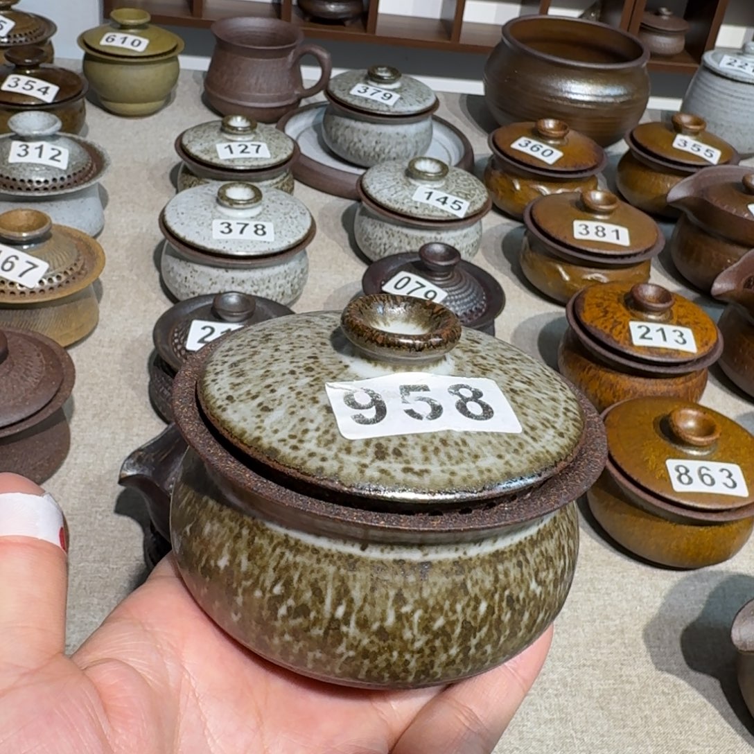瓷粗瓷茶具素色盖碗