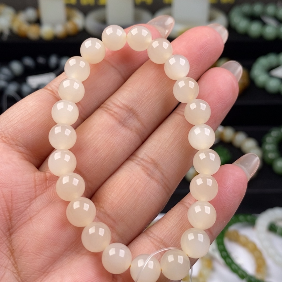 和田玉手串未镶嵌