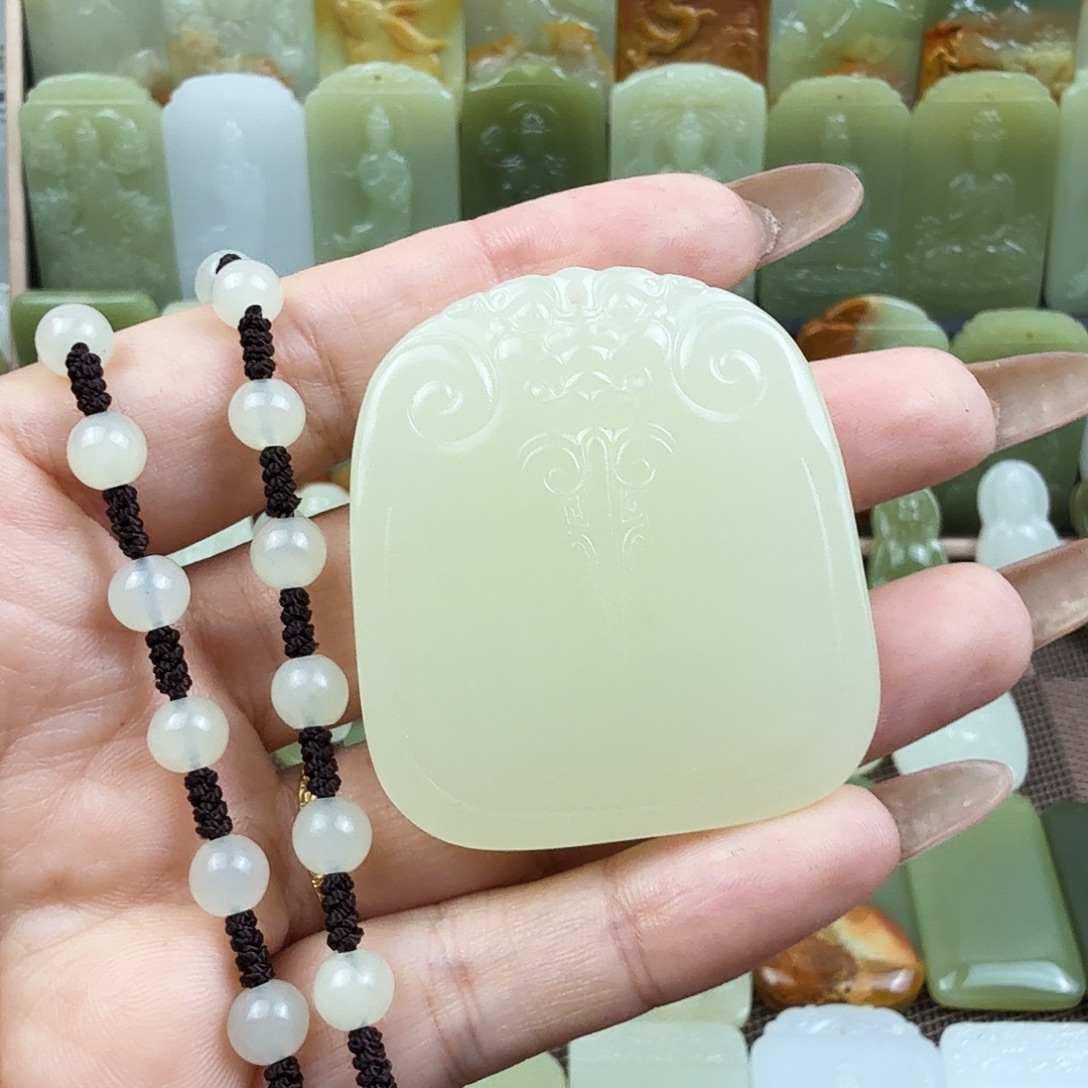 冰清水平安牌吊坠挂件