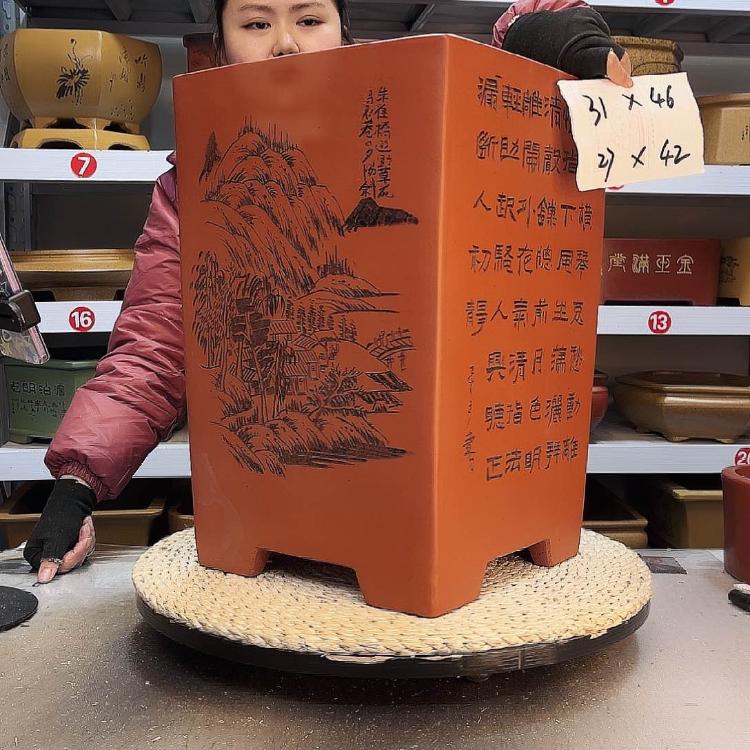 紫砂花盆紫砂花盆