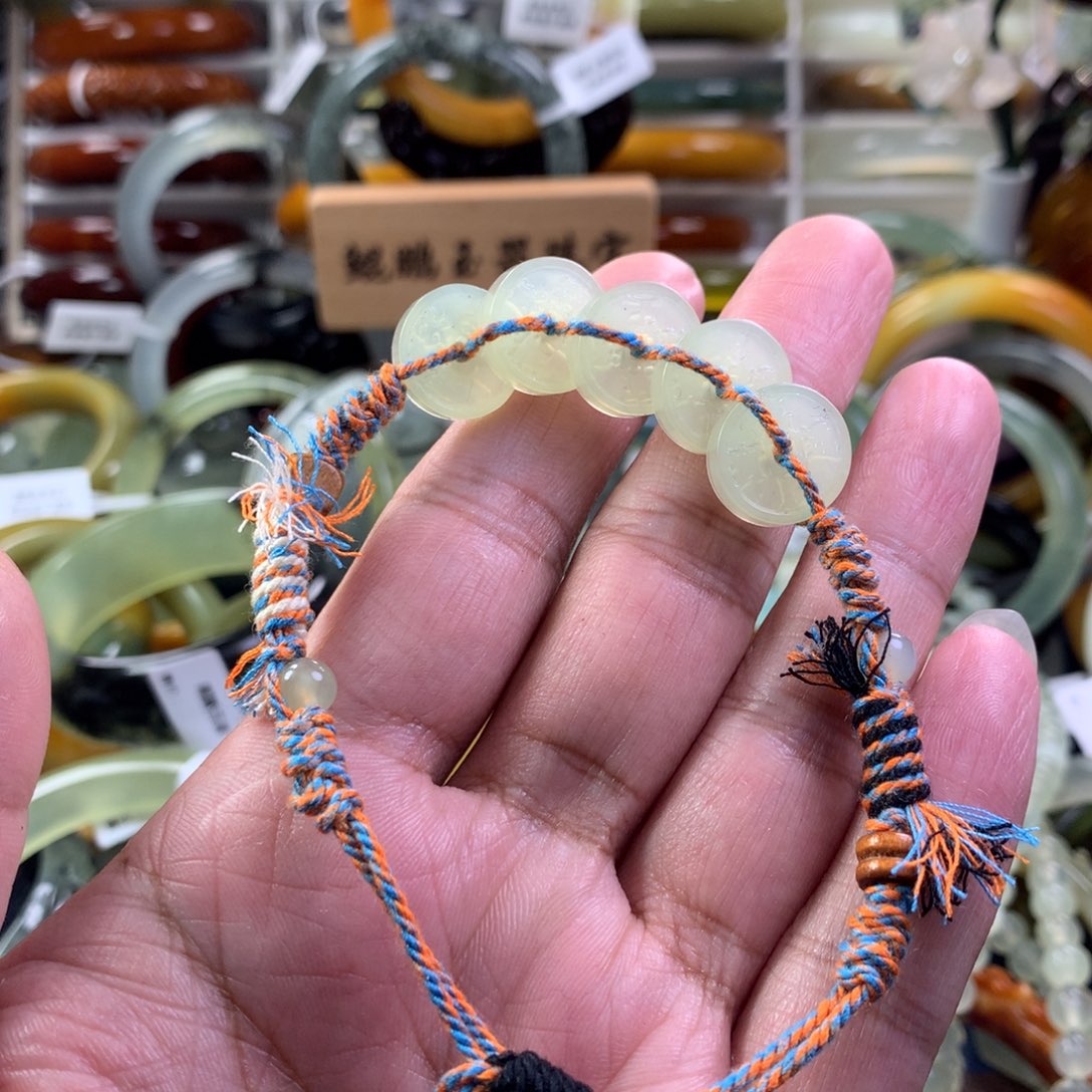 蛇纹石玉手链未镶嵌