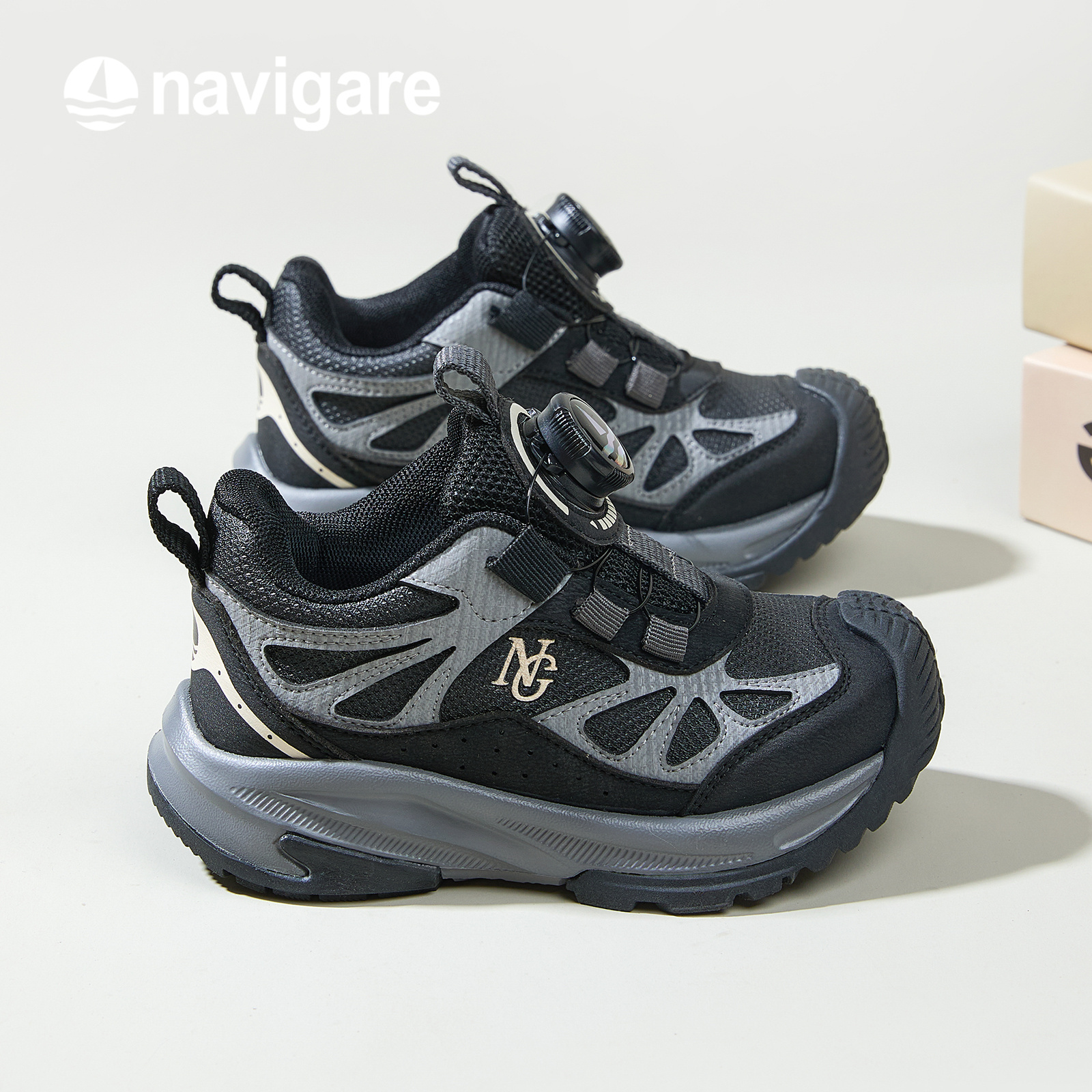 Navigare童鞋2025年秋季新款户外耐磨防滑儿童休闲鞋FCDZ253092