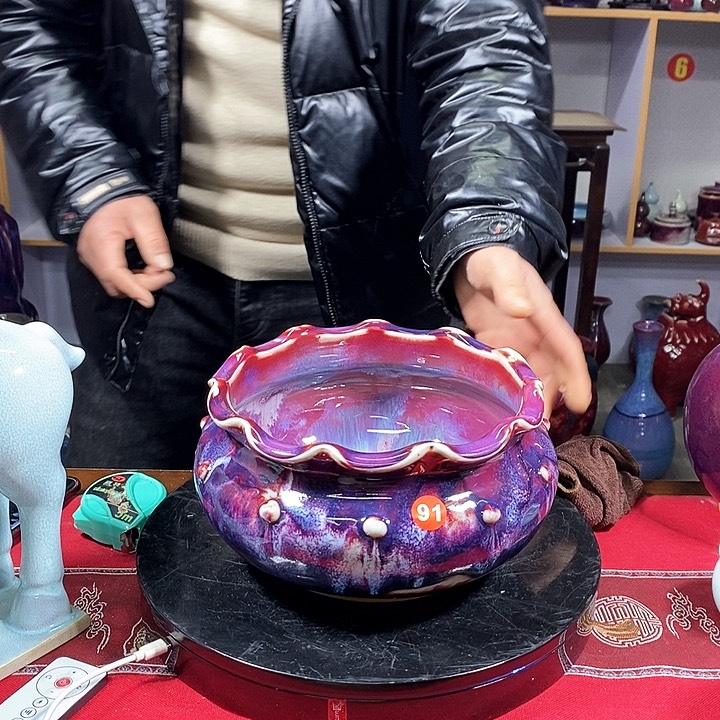 瓶中国神垕精品钧瓷
