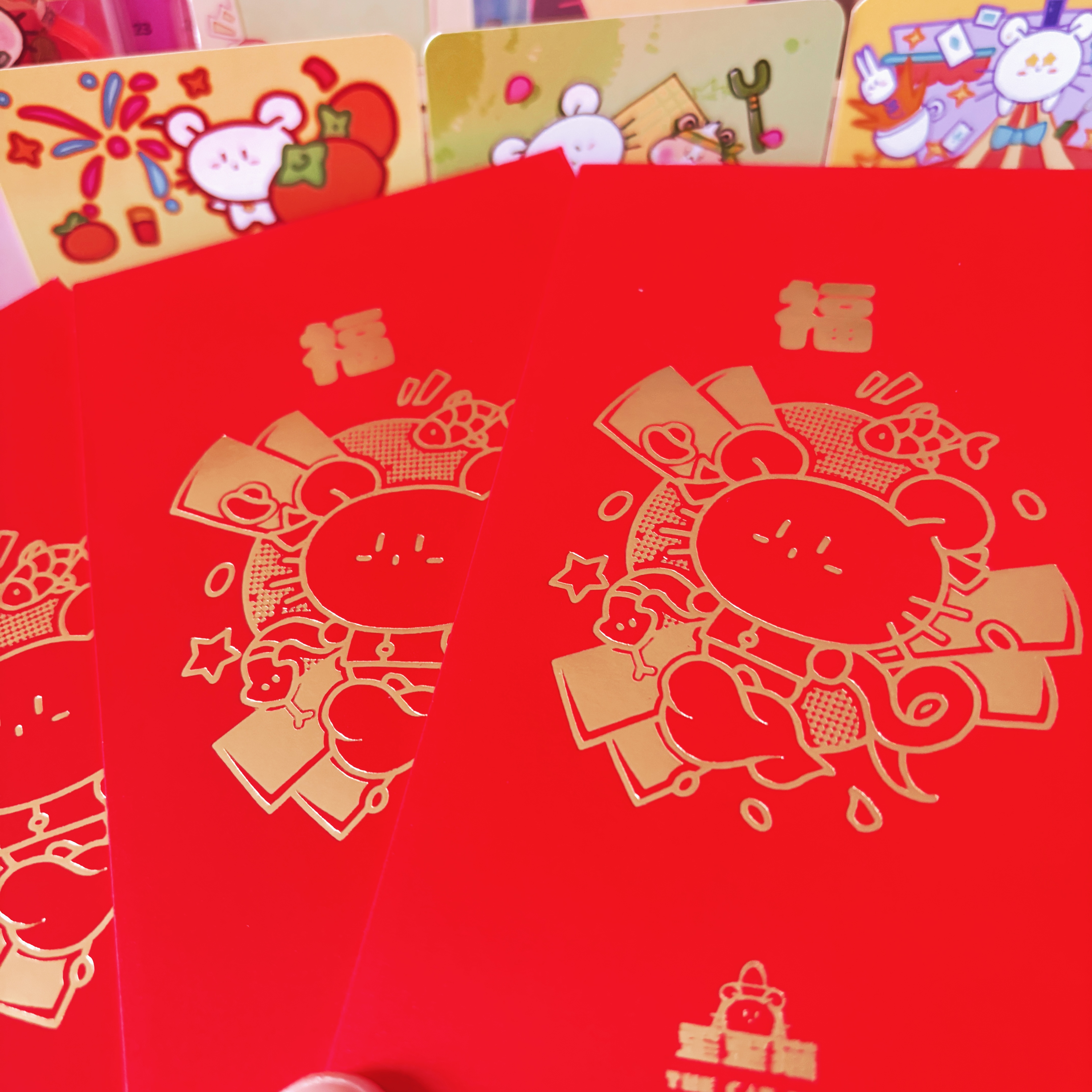 原创设计歪歪猫新春红包