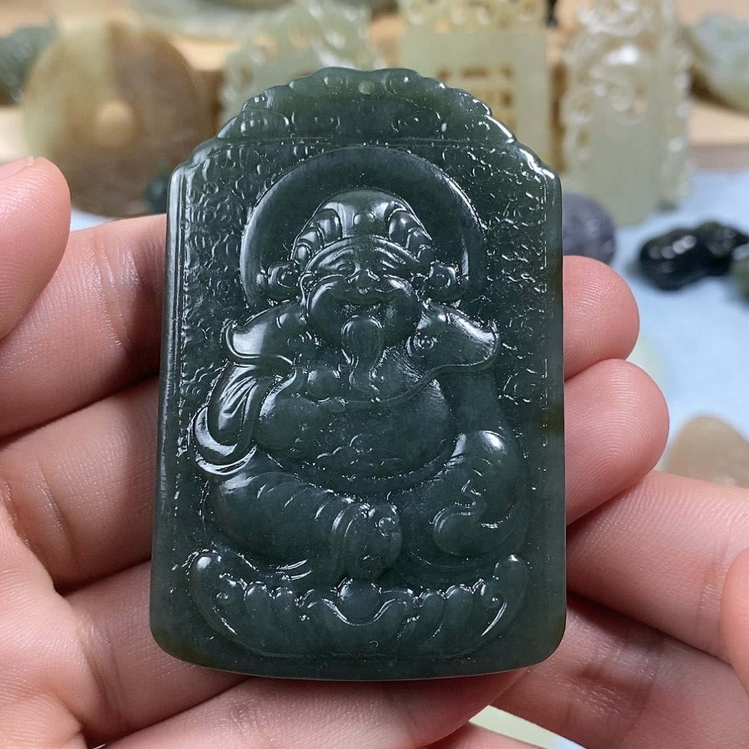 和田玉未镶嵌挂件