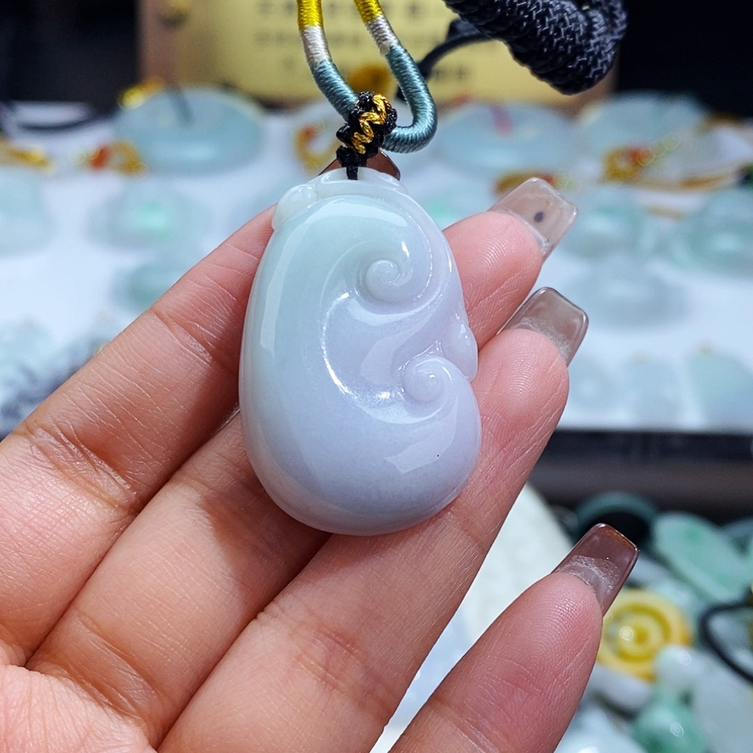 翡翠未镶嵌毛衣链8041