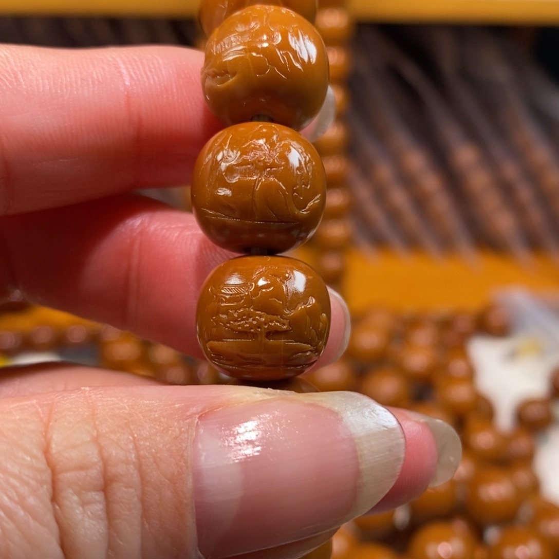 手串/手链橄榄核阿***流风景13.14