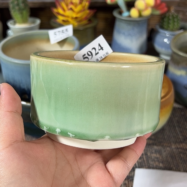 口10 手工花盆满30包邮