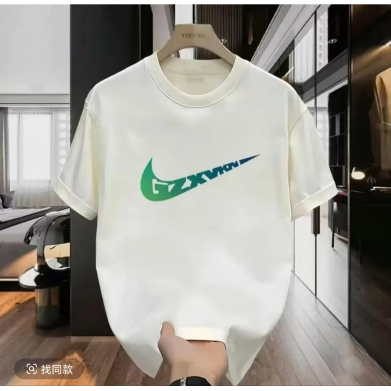 【一折清仓】夏季短袖男女同款情侣半袖休闲透气圆领潮流印花薄款