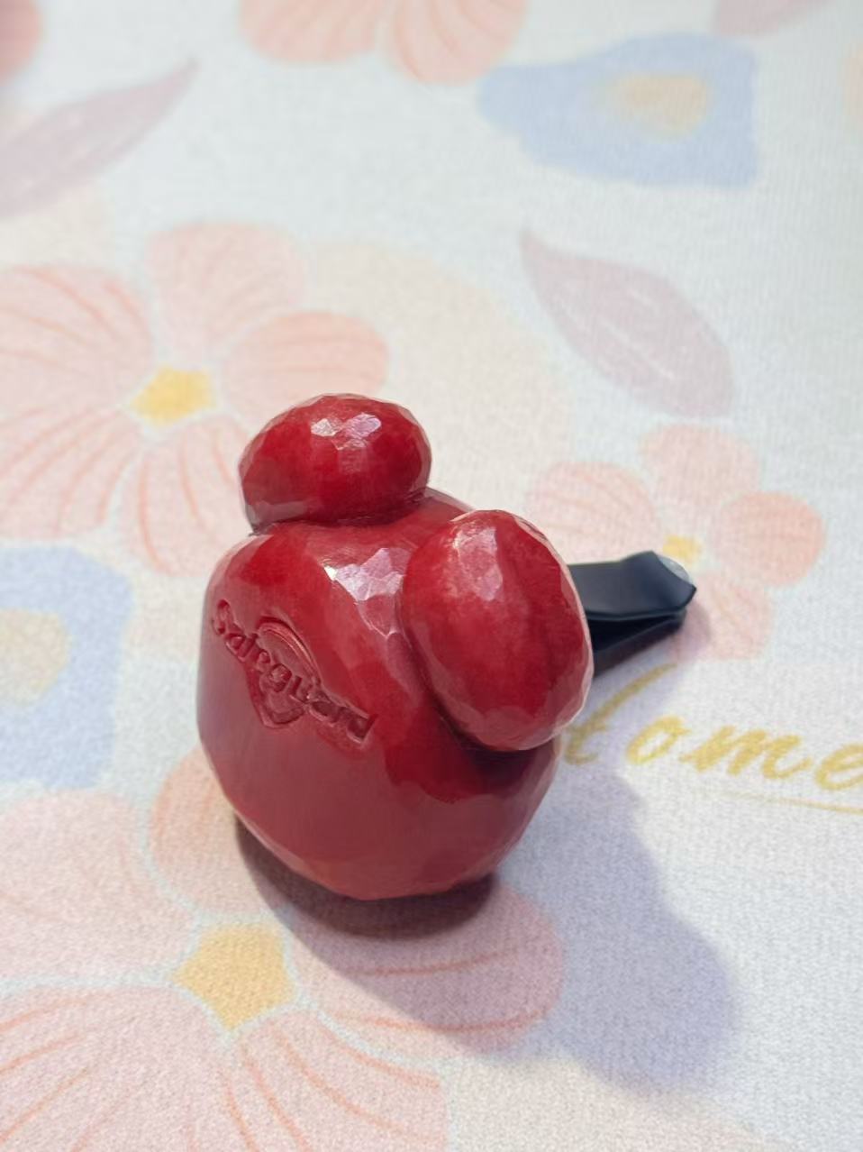 车载红石榴味香薰可爱小熊出风口款纯手工雕刻香皂装饰伴手礼