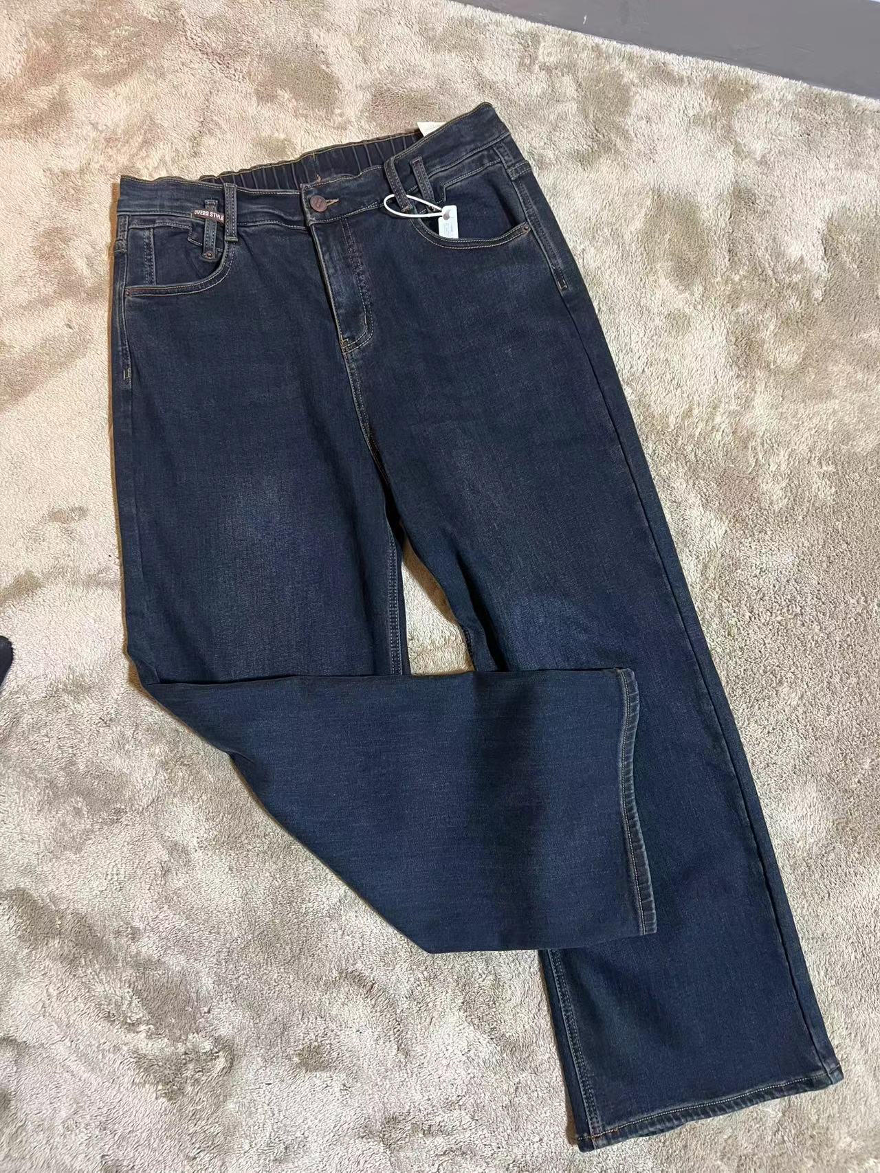 孤品女装加绒牛仔库百搭长裤