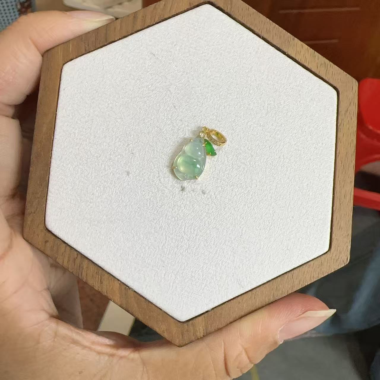 天然A货翡翠提溜