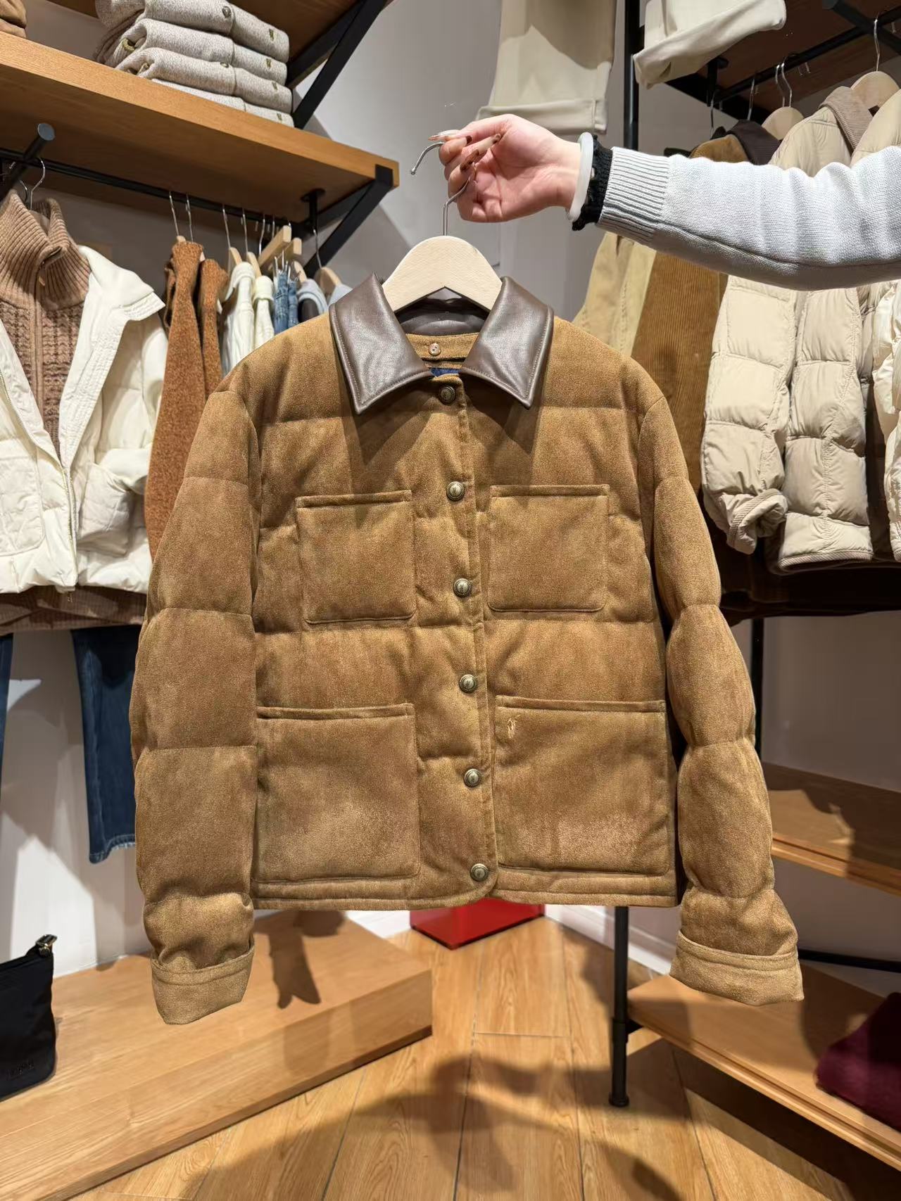 POLOWALK女式美拉德羽绒服女款短款百搭休闲2025冬季新款