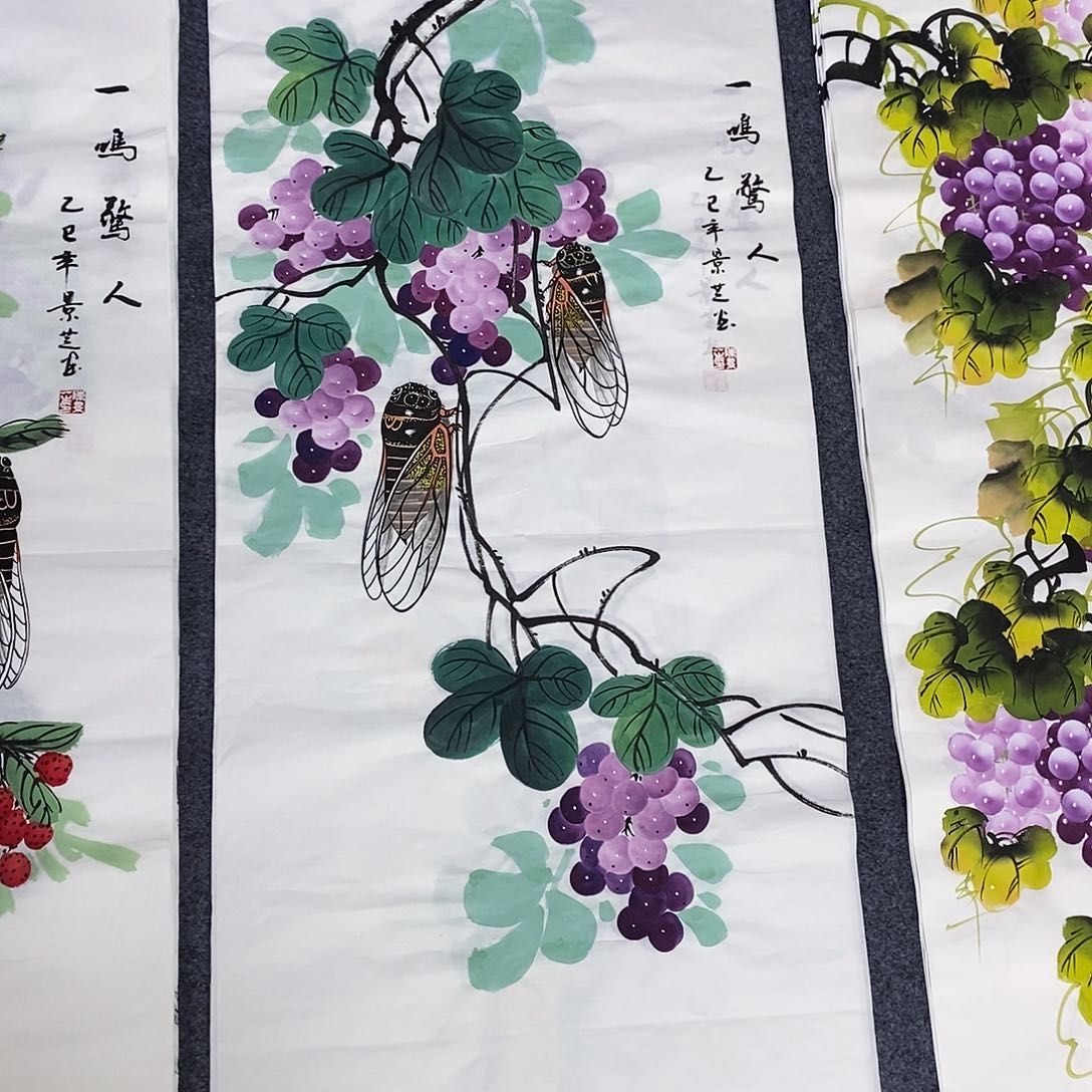 国画尺寸100✖️50三尺手绘画