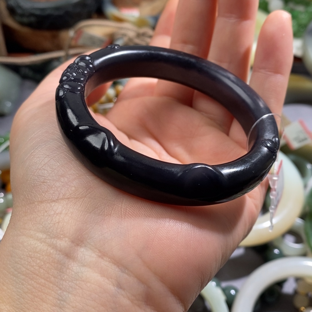 和田玉手镯54+未镶嵌