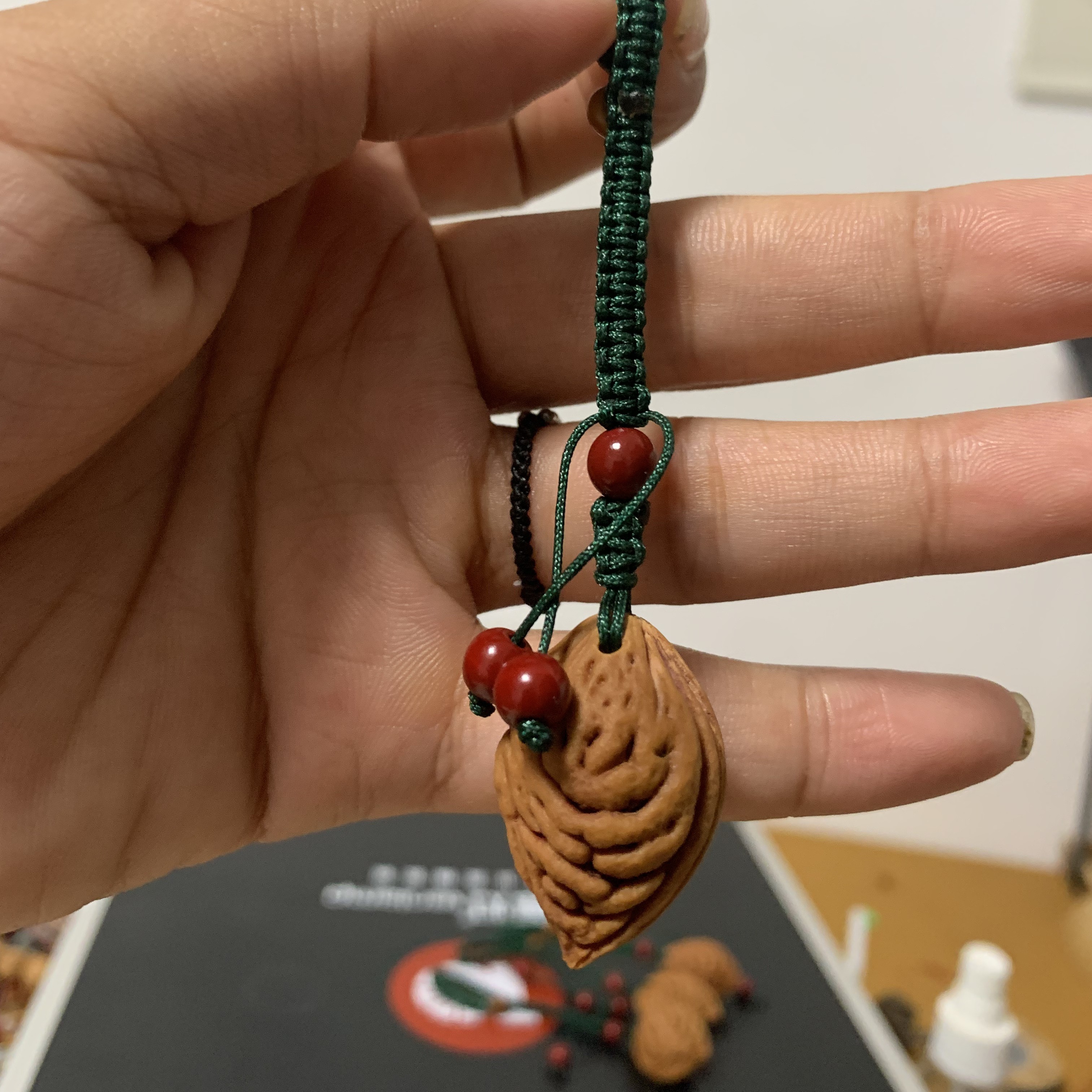 非金属木质吊坠 桃枭手机吊坠钥匙扣正月采摘野生毛桃东南枝挂件