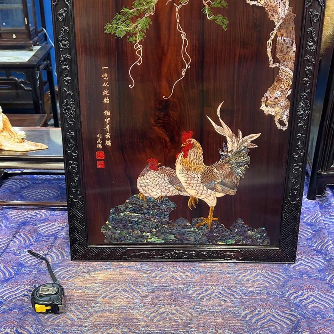 【闪购商品】红酸枝木类成套家具用****9挂屏
