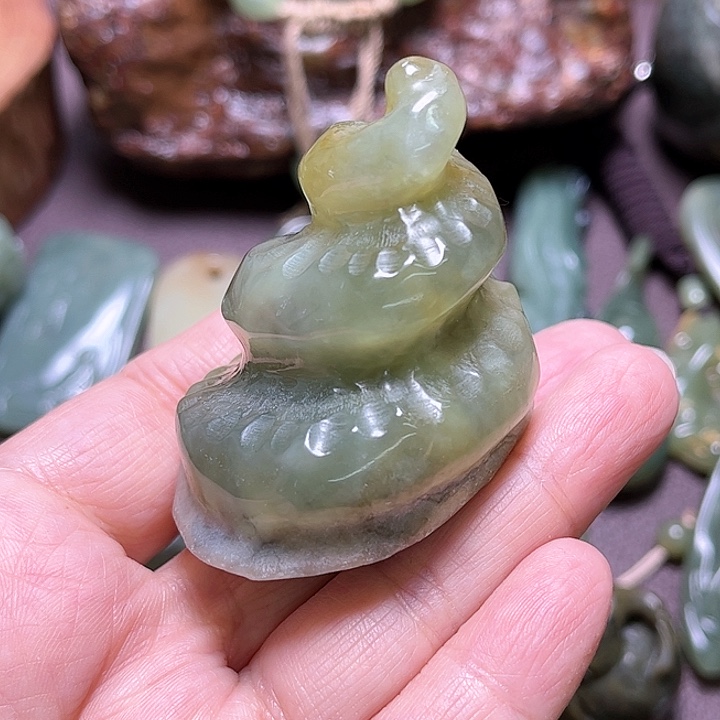 岫岩河磨玉（透闪石质玉）手绳未镶嵌