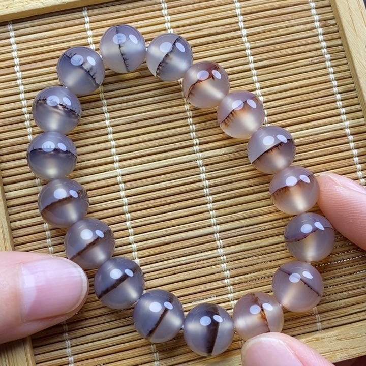 用***6玛瑙/玉髓未镶嵌手链