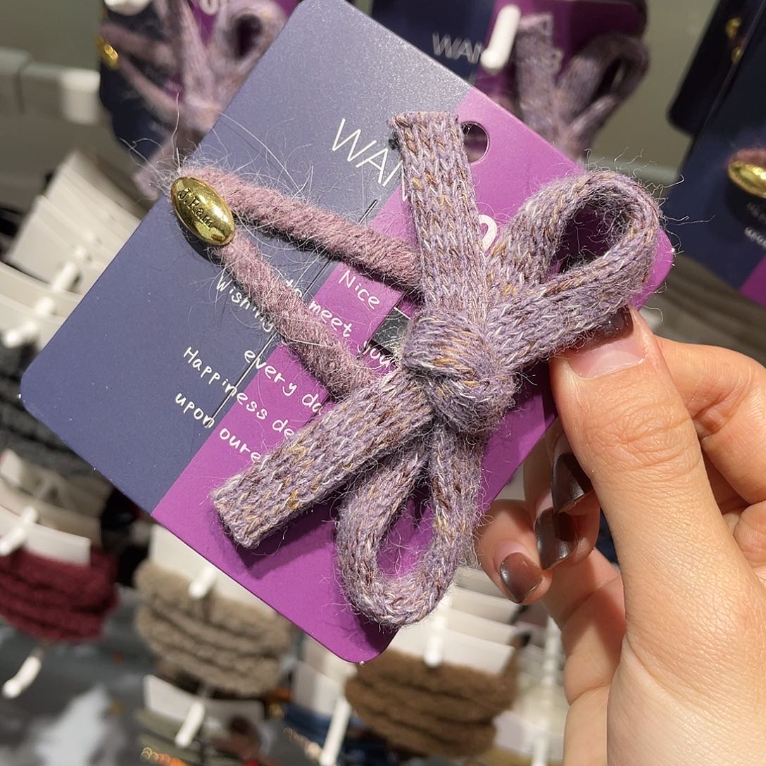 非金属紫色大蝴蝶结拜拜