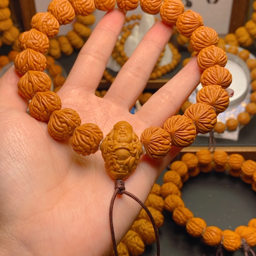 【闪购商品】桃核手串龙文桃核