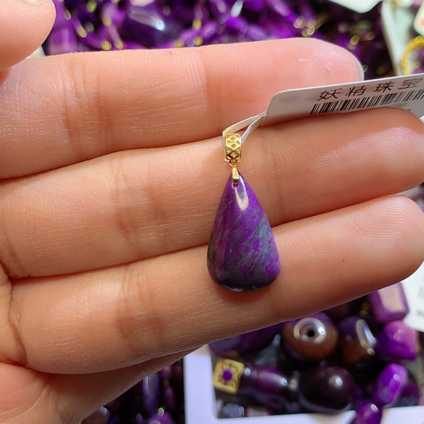 【闪购商品】苏纪石（舒俱来）吊坠18K金镶嵌