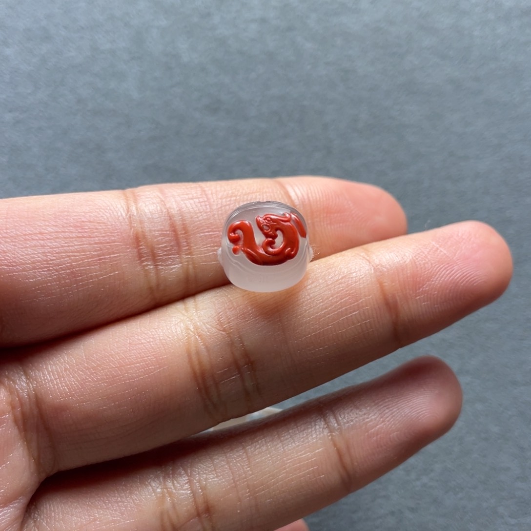 南红玛瑙配饰未镶嵌10.8mm