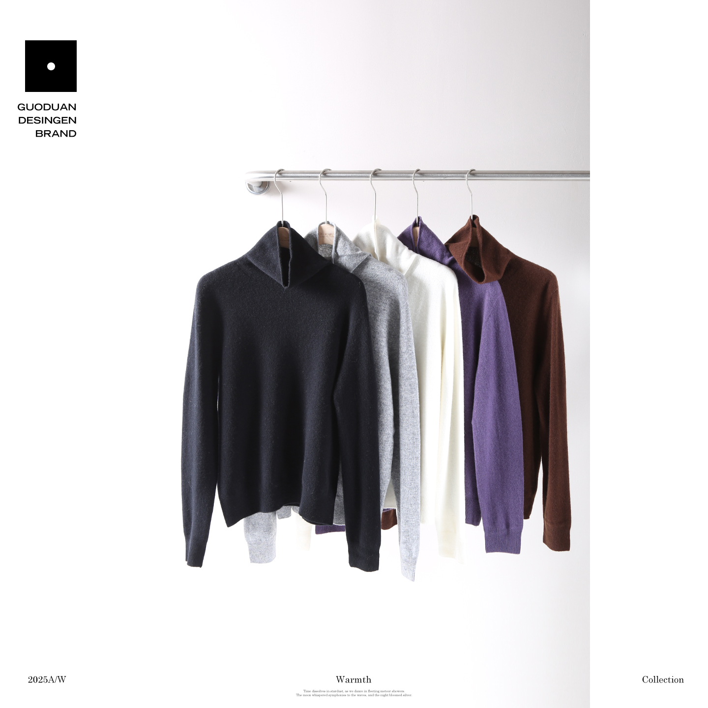 果缎 羊毛衫高领纯色百搭舒适时尚毛针织衫 MJN1-6655