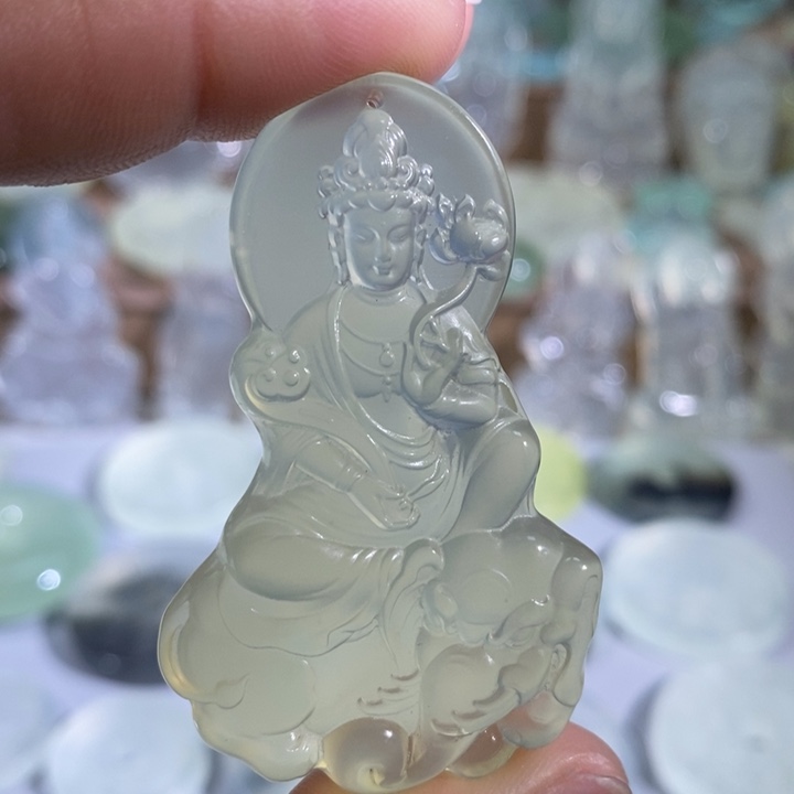 岫玉未镶嵌吊坠吊坠