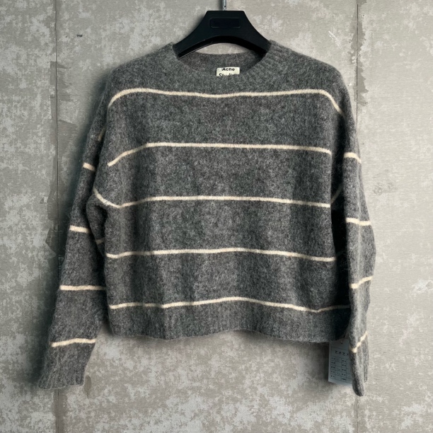 未使用 WE11 DONE XS*1/acne studio马海毛条纹毛衣/13135/JP