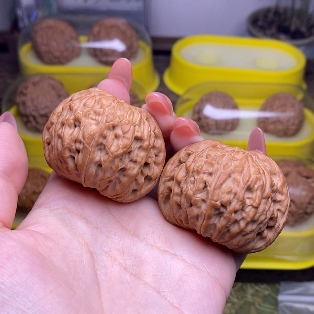 文玩核桃把件全品 43尺矮桩正磨