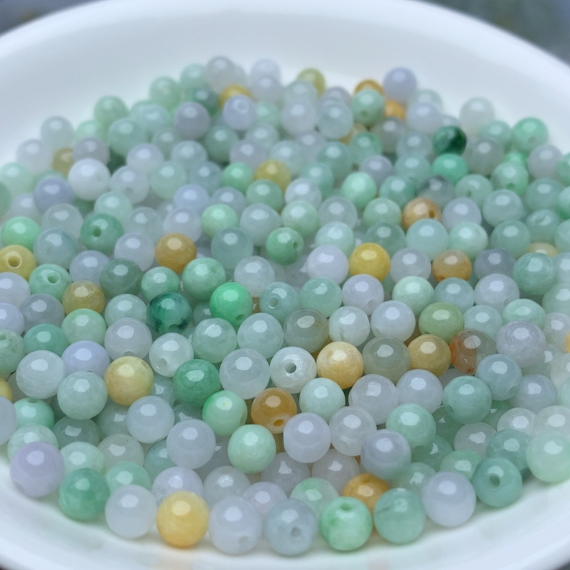 【闪购商品】翡翠手链未镶嵌卡5冰三彩40个