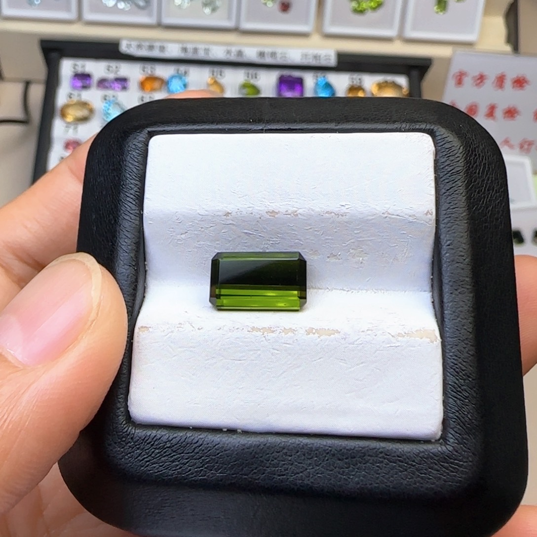 未镶嵌珠宝半成品碧玺3.16克拉 天然
