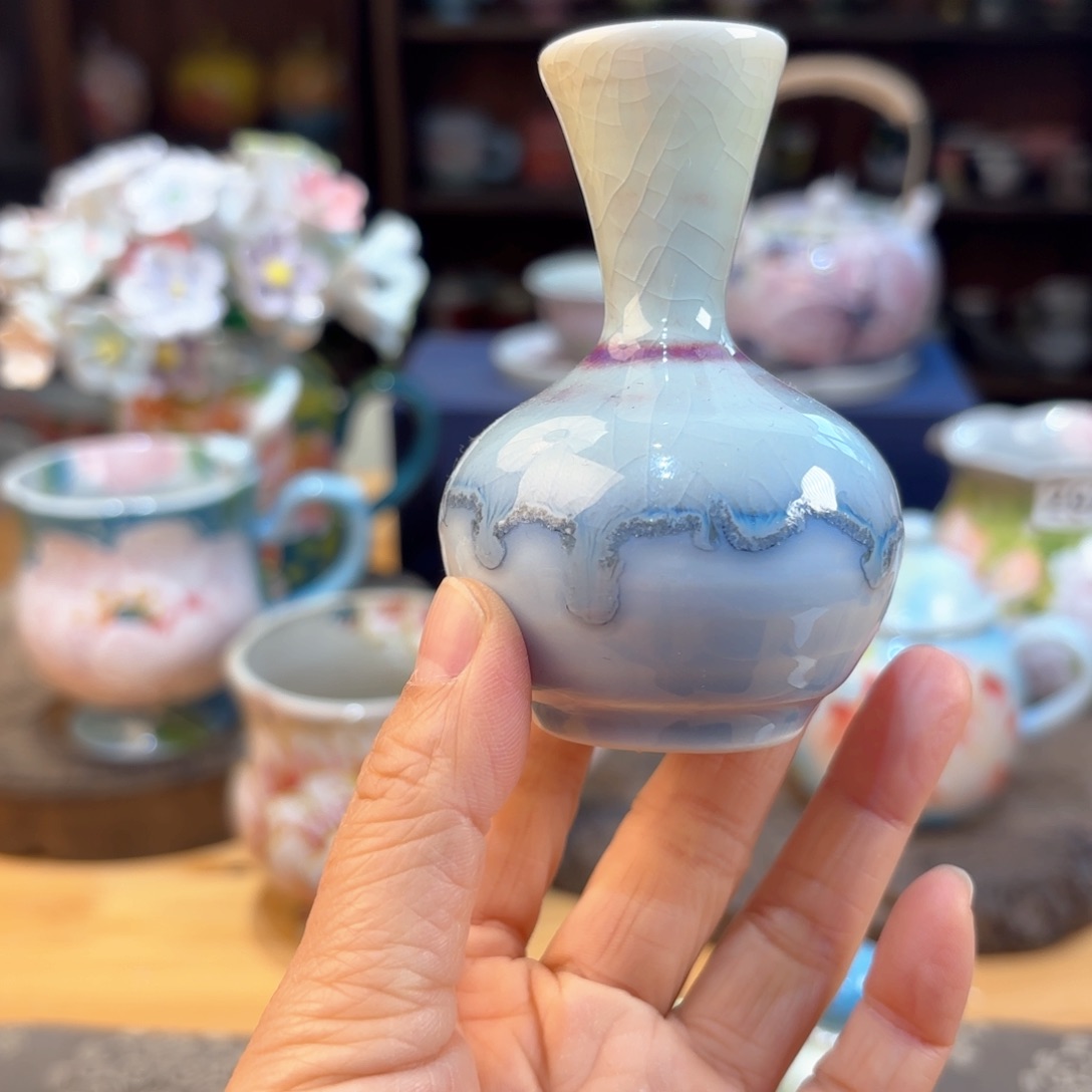 景德镇手绘高温釉下彩陶瓷茶具