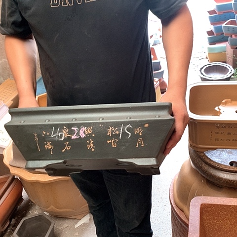 紫砂花盆手工艺品