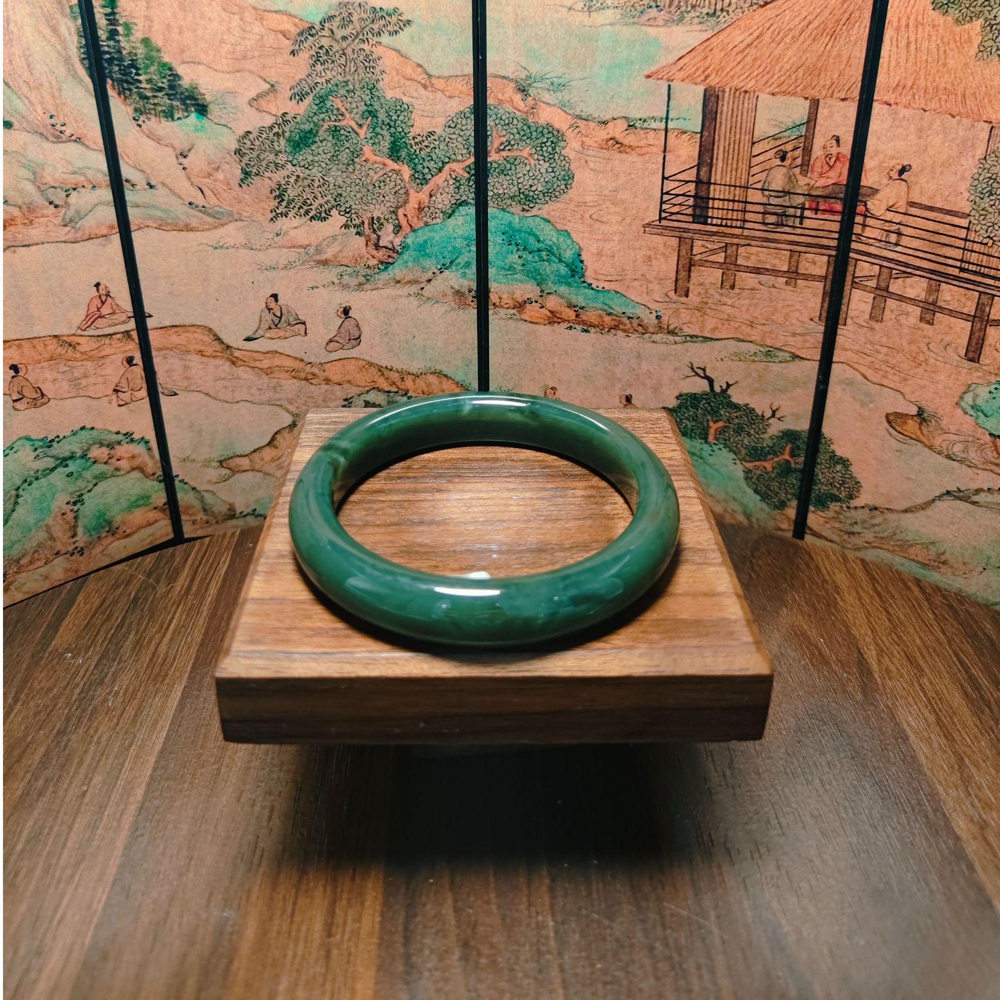W和田玉手镯（卡63）0844