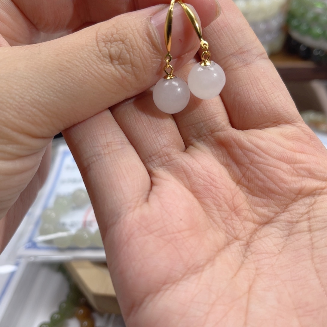 和田玉手链银S925镀金镶嵌