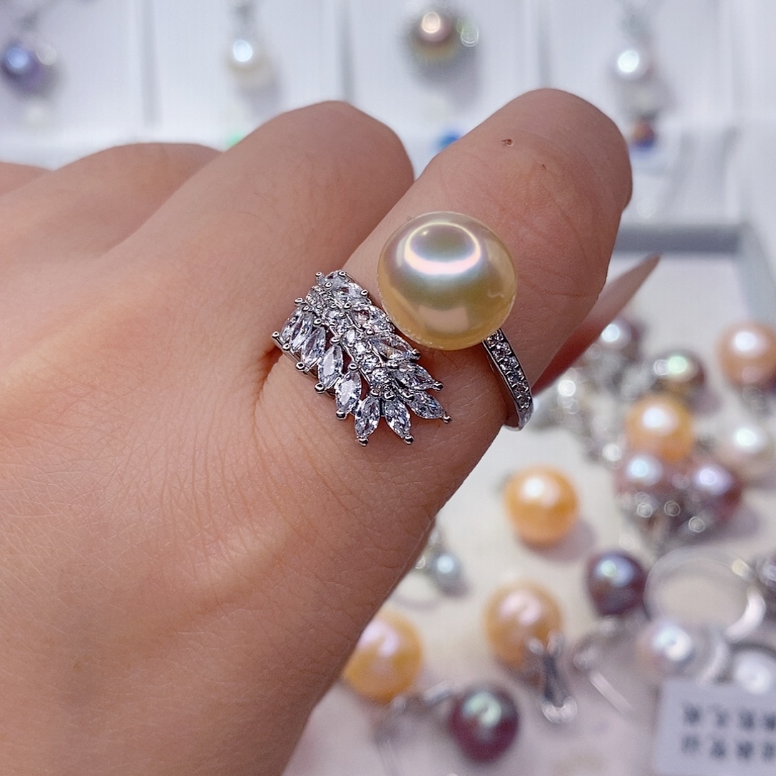 未镶嵌淡水珍珠戒指