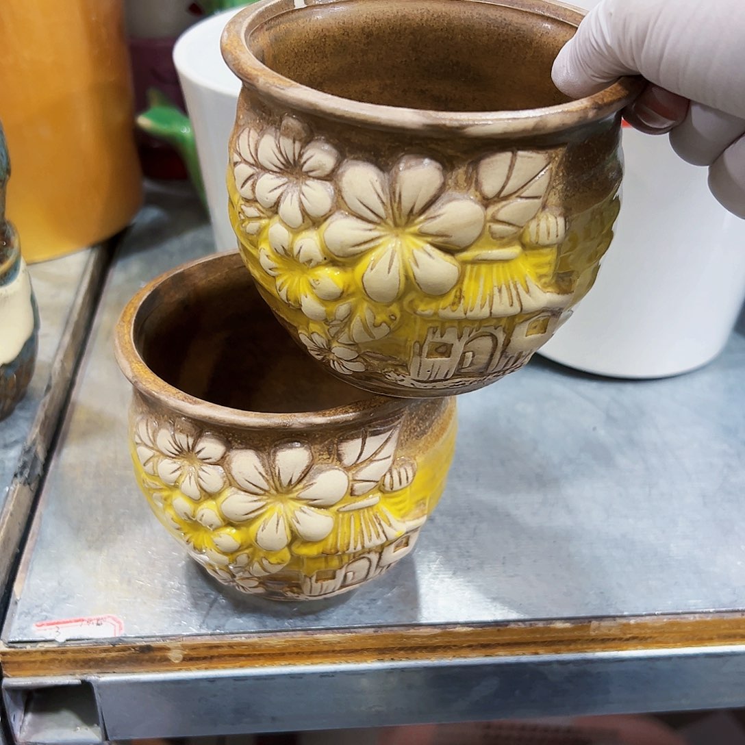 有孔，外贸尾单陶瓷花盆凑单10米包邮