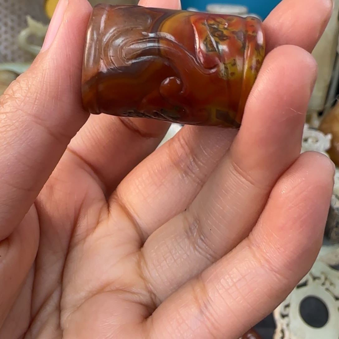 用***7玛瑙/玉髓合金颈饰