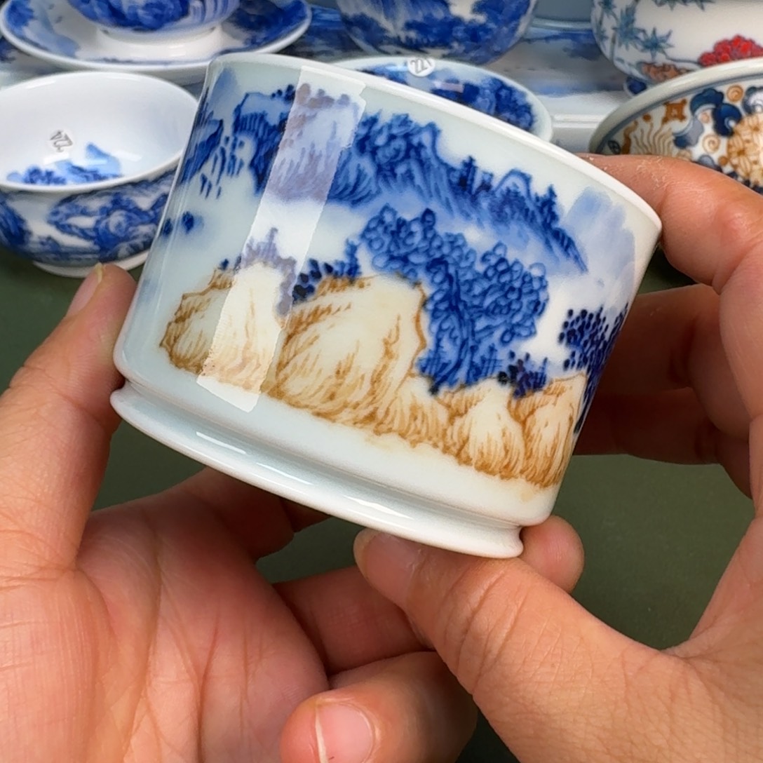 陶瓷景德镇纯手绘茶具圆圆238