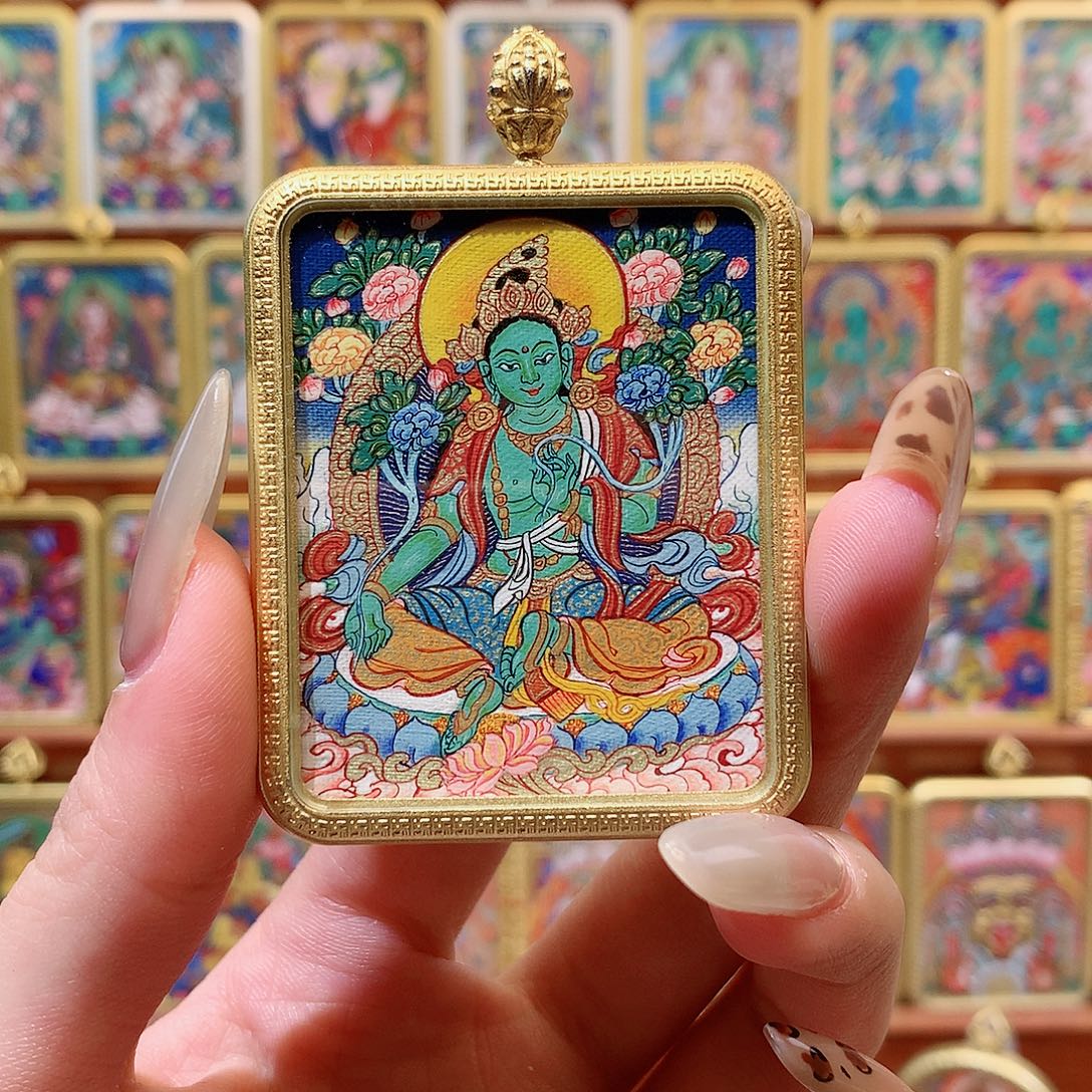 吊坠般若唐卡非遗传承