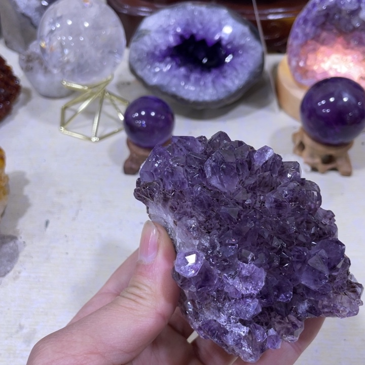 紫晶钛晶花未镶嵌