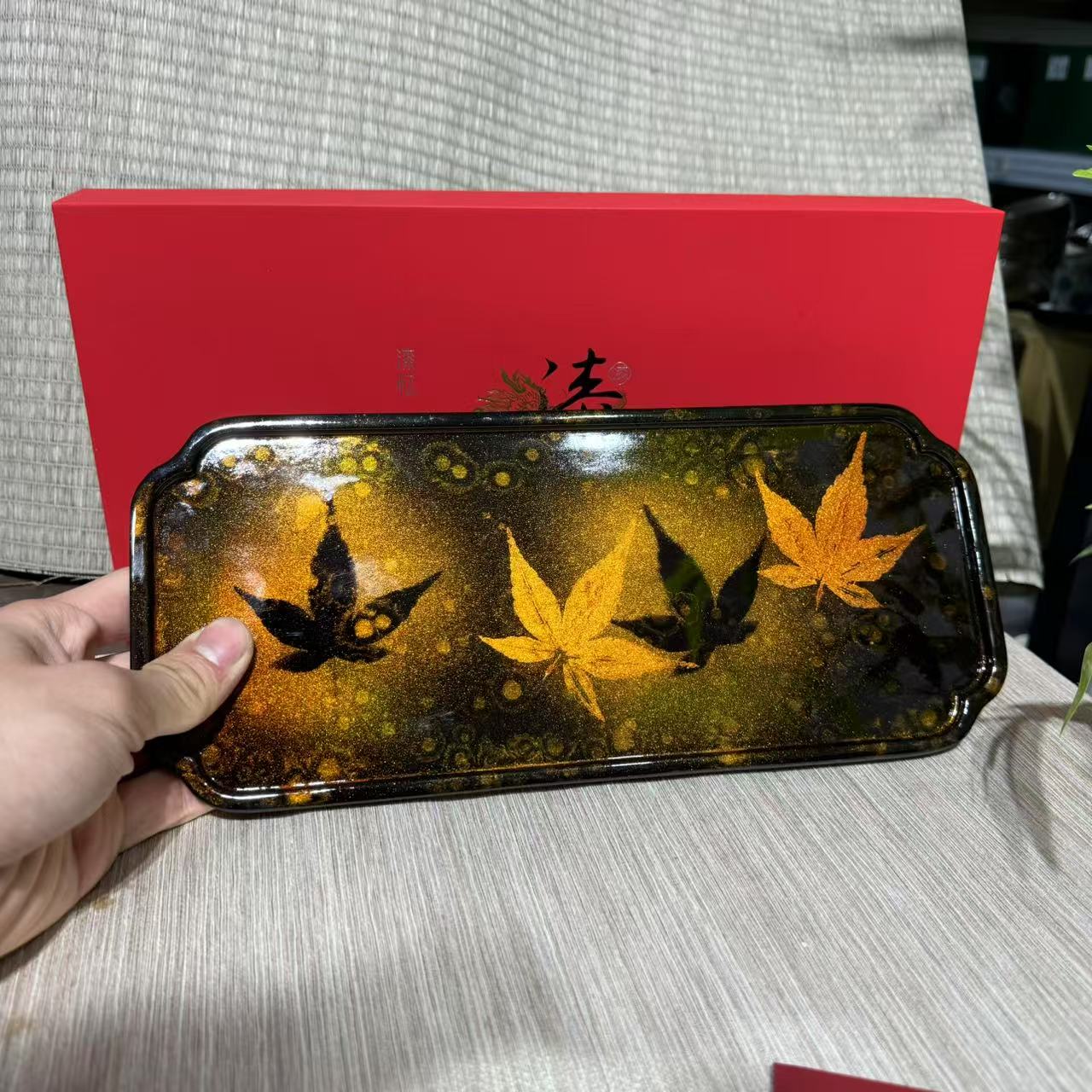 【中国邮政专属链接】漆忆-枫叶茶盘gh2887