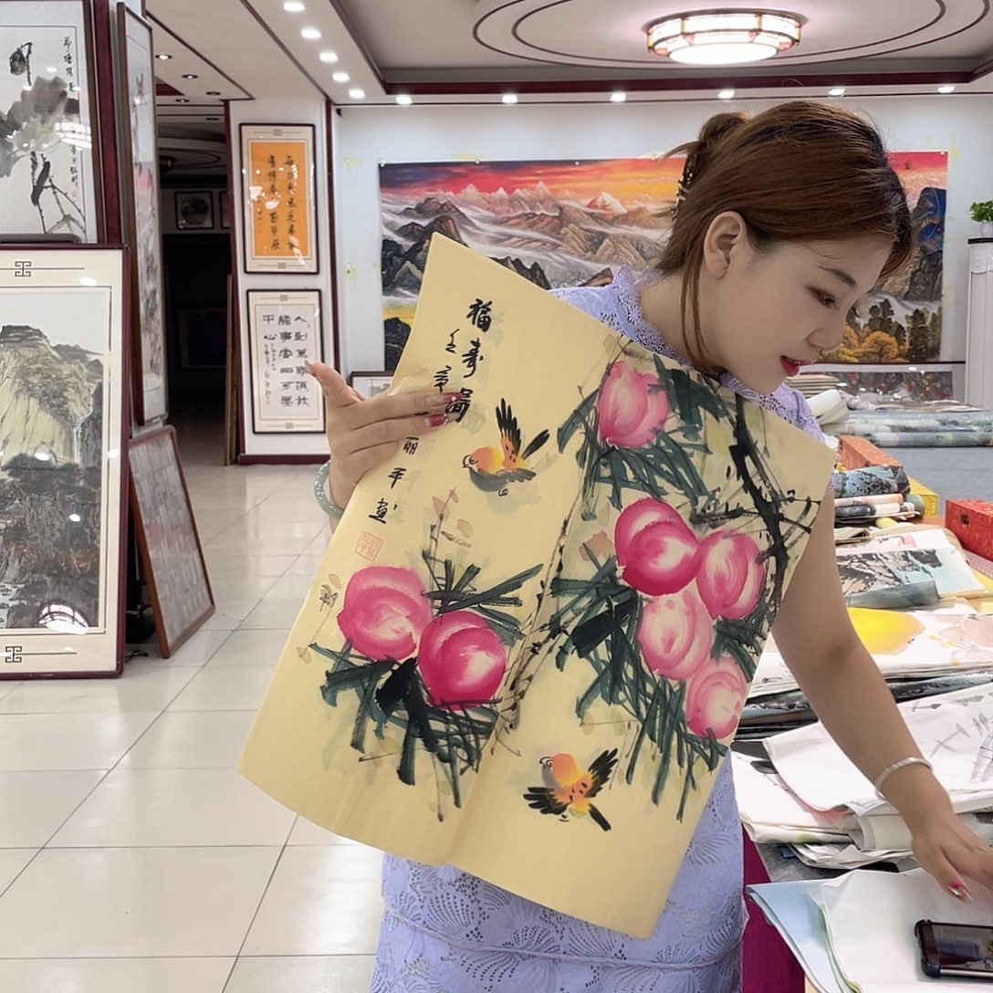 国画纯手绘国画山水花鸟