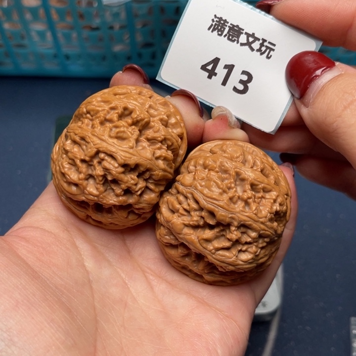 文玩核桃把件粗筋44.413