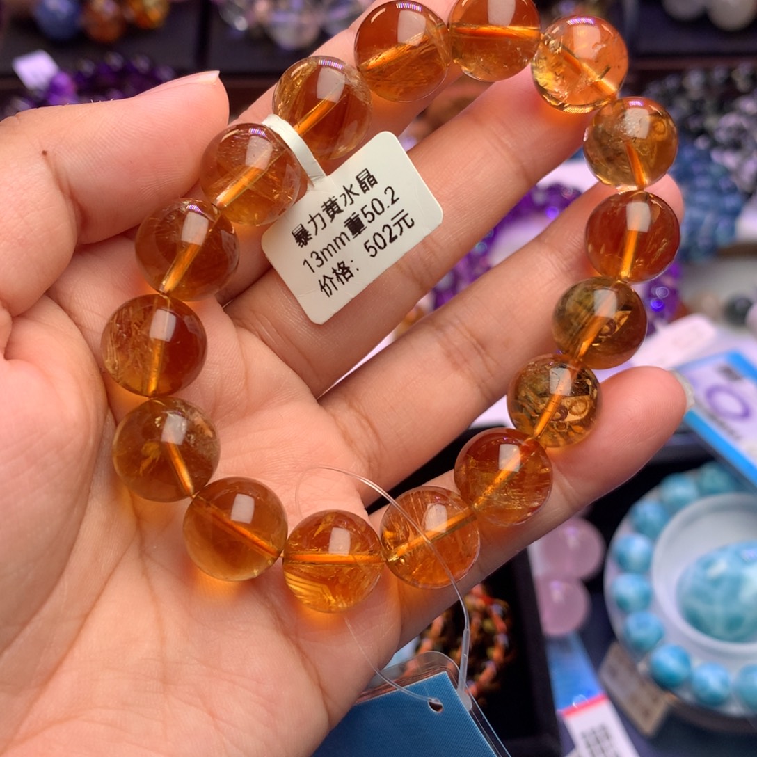 闲***心手链水晶未镶嵌手链