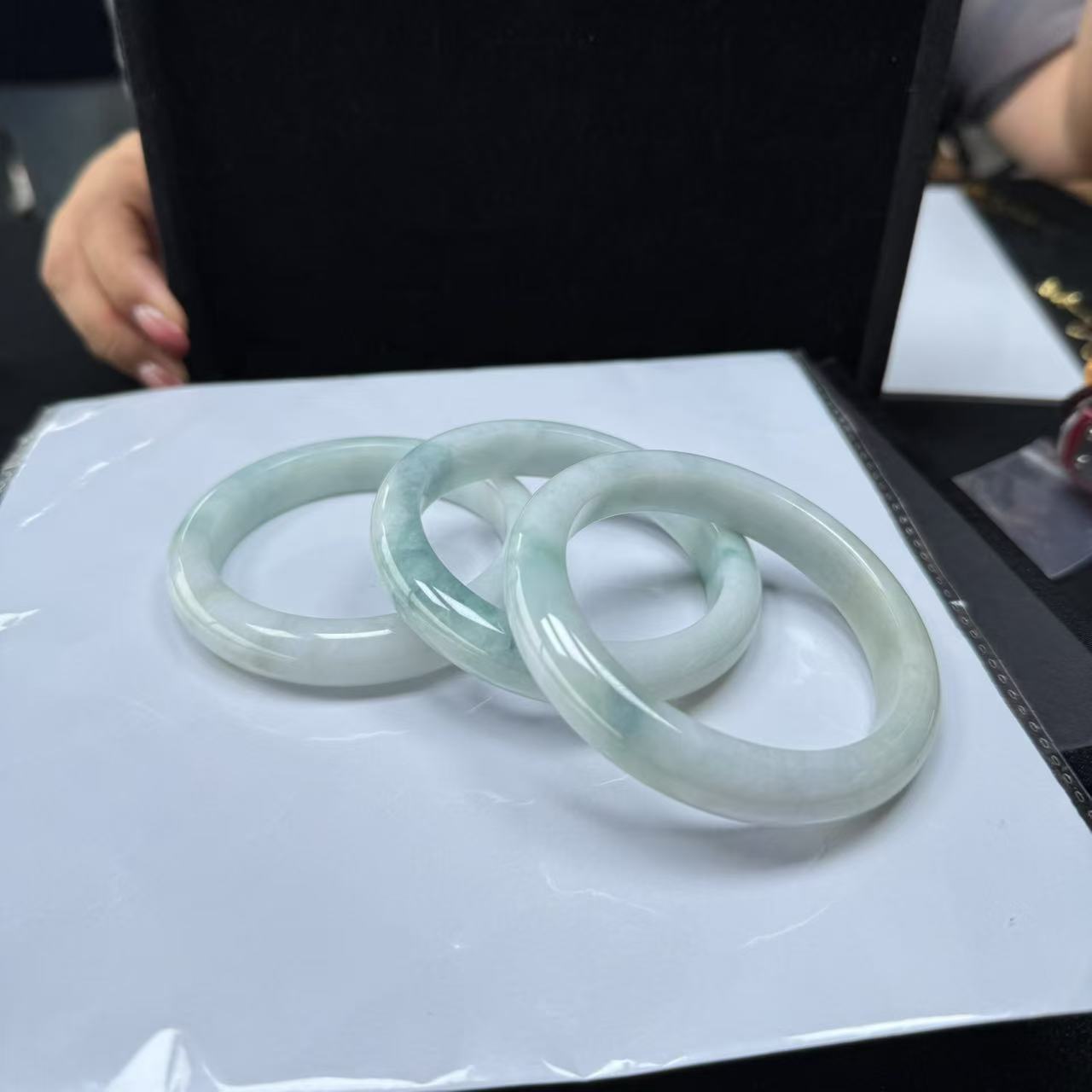 天然A货翡翠手镯-v1240-多样性发一