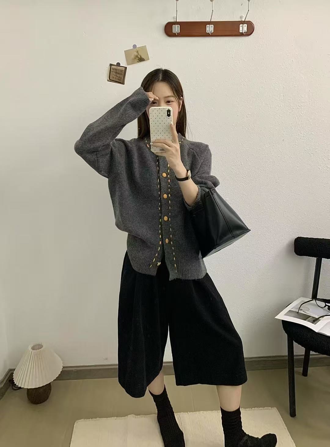 【DINDIN  B01~B100】韩系早秋新款气质显瘦百搭