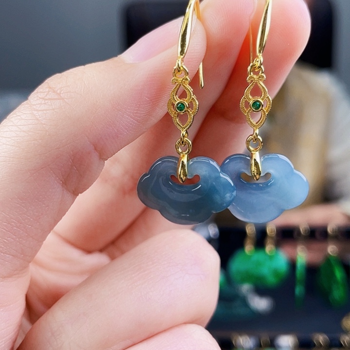 翡翠耳饰未镶嵌饰品